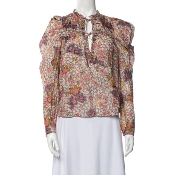 NWOT Ulla Johnson Remy Puff Long Sleeve
Sunburst Floral Blouse Top Shirt Size 6 - Picture 9 of 14